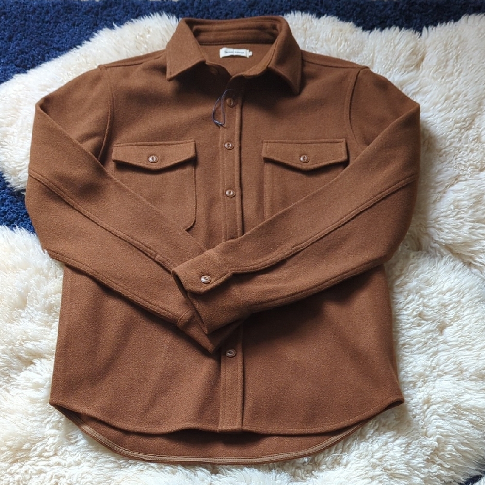 Taylor Stitch Maritime Wool Brown Shirt Jacket